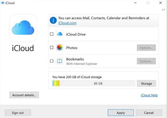 how to access icloud photos from pc