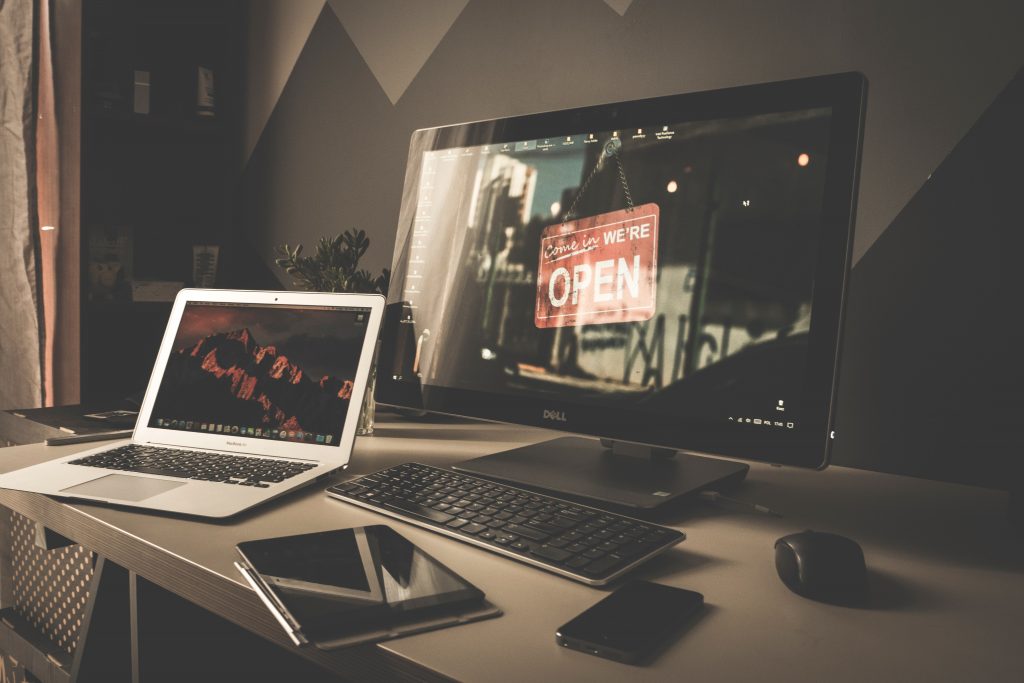 Desktop Computer, Laptop Computer, Tablet, and Smartphone