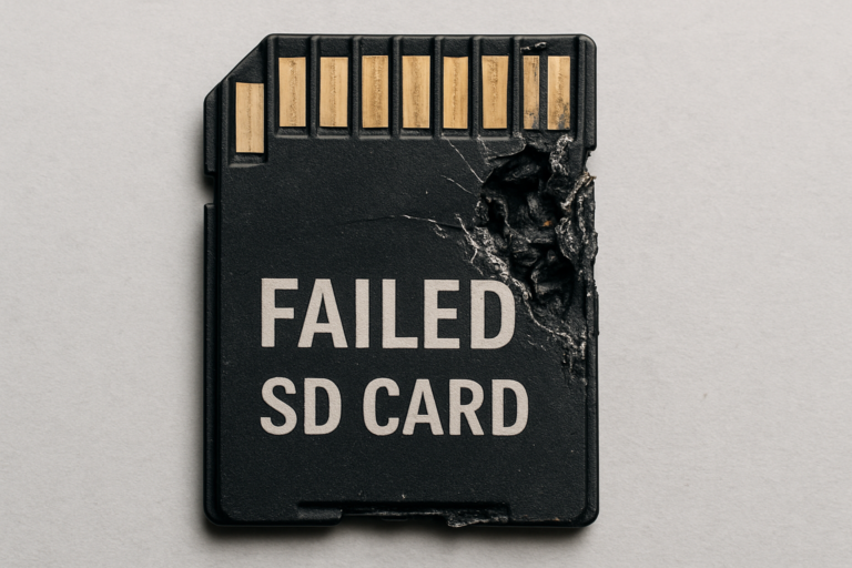failed sd card