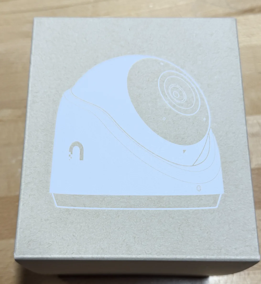 UniFi G6 Turret camera outline on the box during unboxing at Dave's Computers NJ