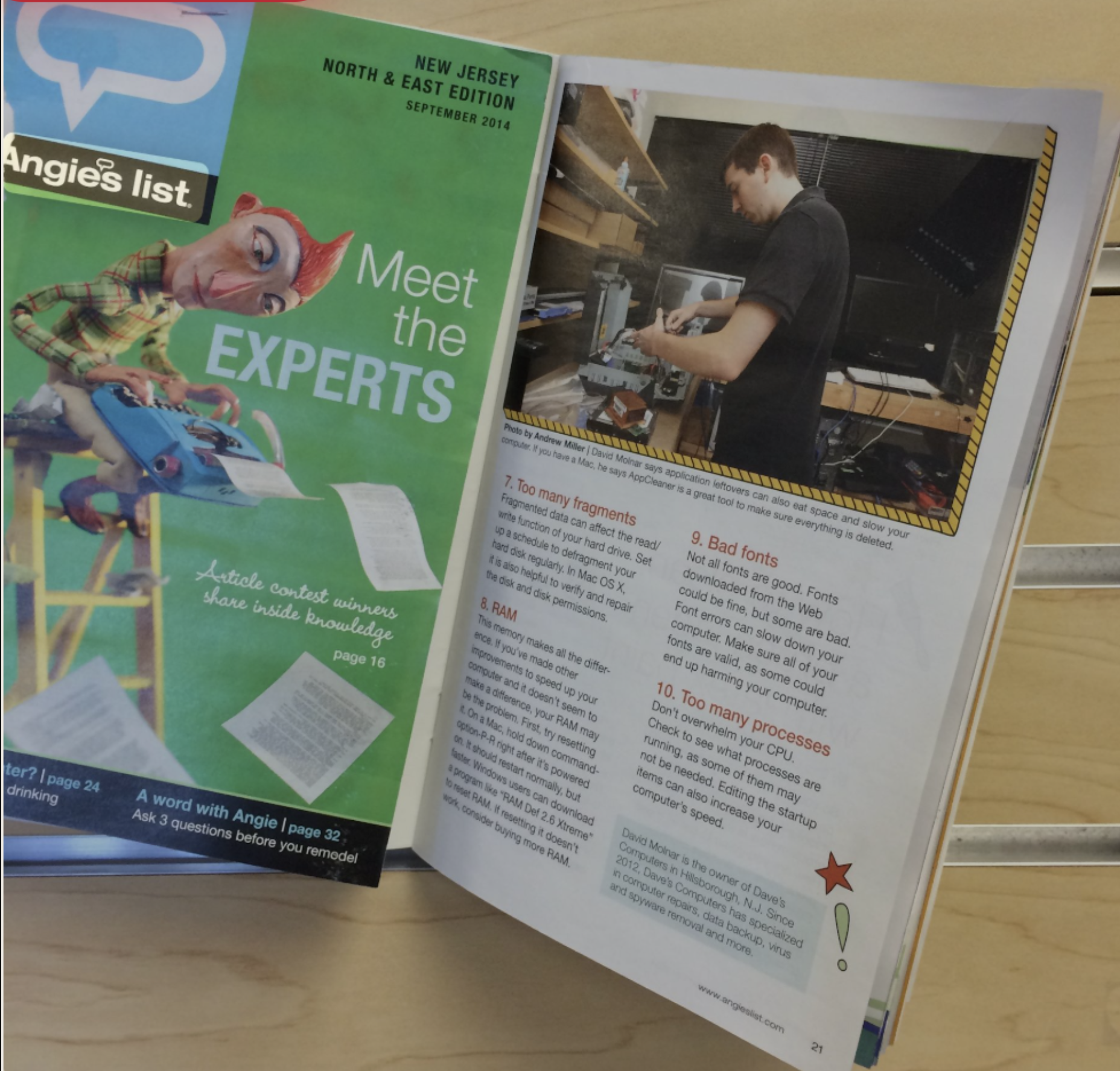 Dave's Computers featured in local publications
